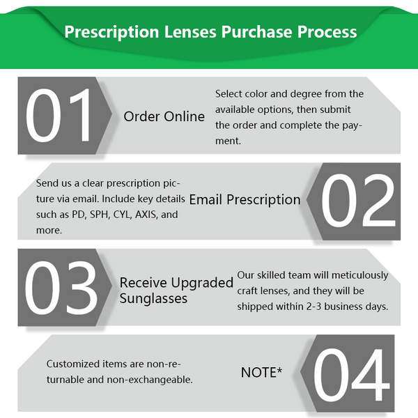 MRY Custom Prescription Replacement Lenses for Oakley Holbrook