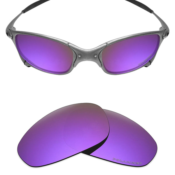 PapaViva Plasma Purple Mirror Polarized Replacement Lenses For-Oakley Juliet